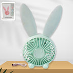 WindFlow branding shown on compact rabbit shaped USB desk fan