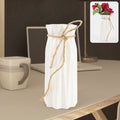 Plastic flower vase with elegant design for home decor