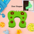 Cute animal Baby Safety Door Stopper protecting child's fingers from door pinch.