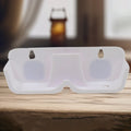 Adhesive Wall Mount Sunglass Holder displaying multiple pairs of sunglasses.