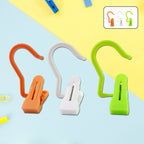 Assorted color hanging hook clip showcasing multipurpose storage hook