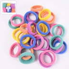 Mini hair ties in a 30 pcs set for kids hair styling