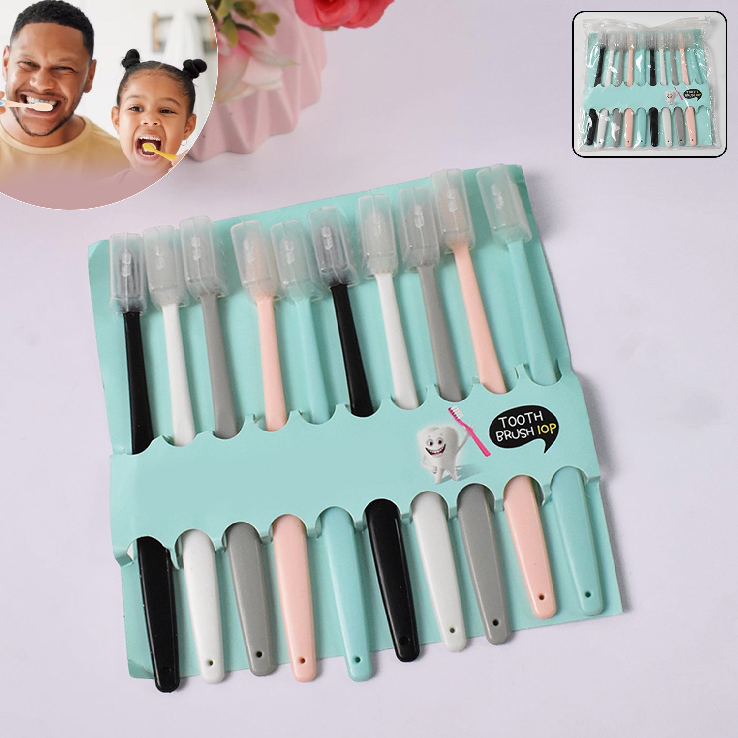 Silk bristle ultra soft toothbrush ideal for sensitive teeth cleaning