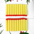 20 soft foam blaster darts for toy guns, neatly packaged.