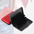 JourneyMate waterproof card holder in sleek black, closed for secure storage.