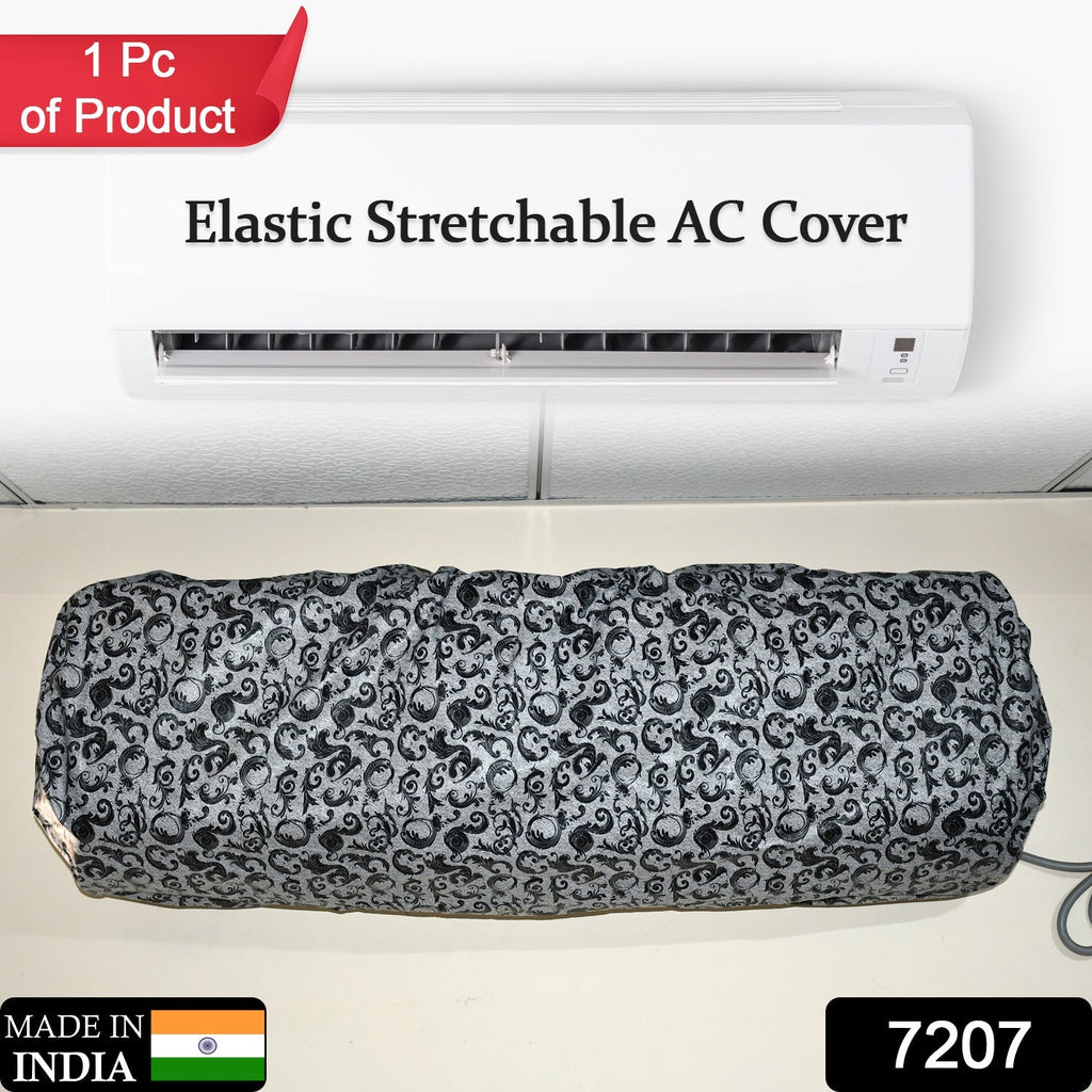 Close-up of AC cover protecting air conditioner from dust and insects