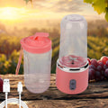 Grippy Portable Juicer Blender, 520ml, with water bottle for fresh smoothies.