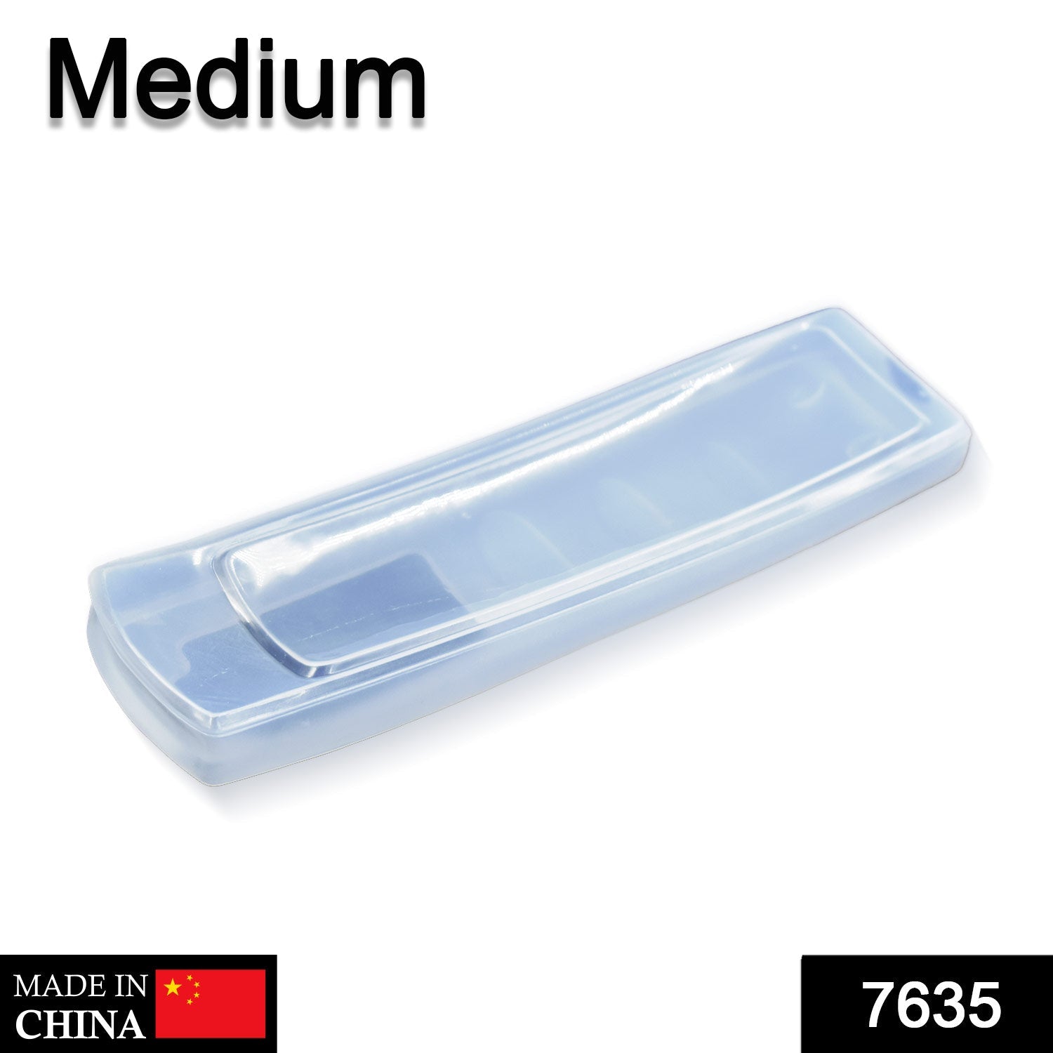 Transparent remote control pouch cover from Gambit, showcasing its clear finish.