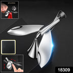 Close-up of rotating bird bottle opener with magnetic cap catcher