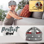 Soft baby safety helmet protecting head during crawling