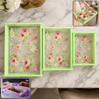 Rectangular Multipurpose Serving Trays in Set of Three