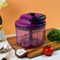 Manual vegetable chopper with 1000 ml container and sharp blades