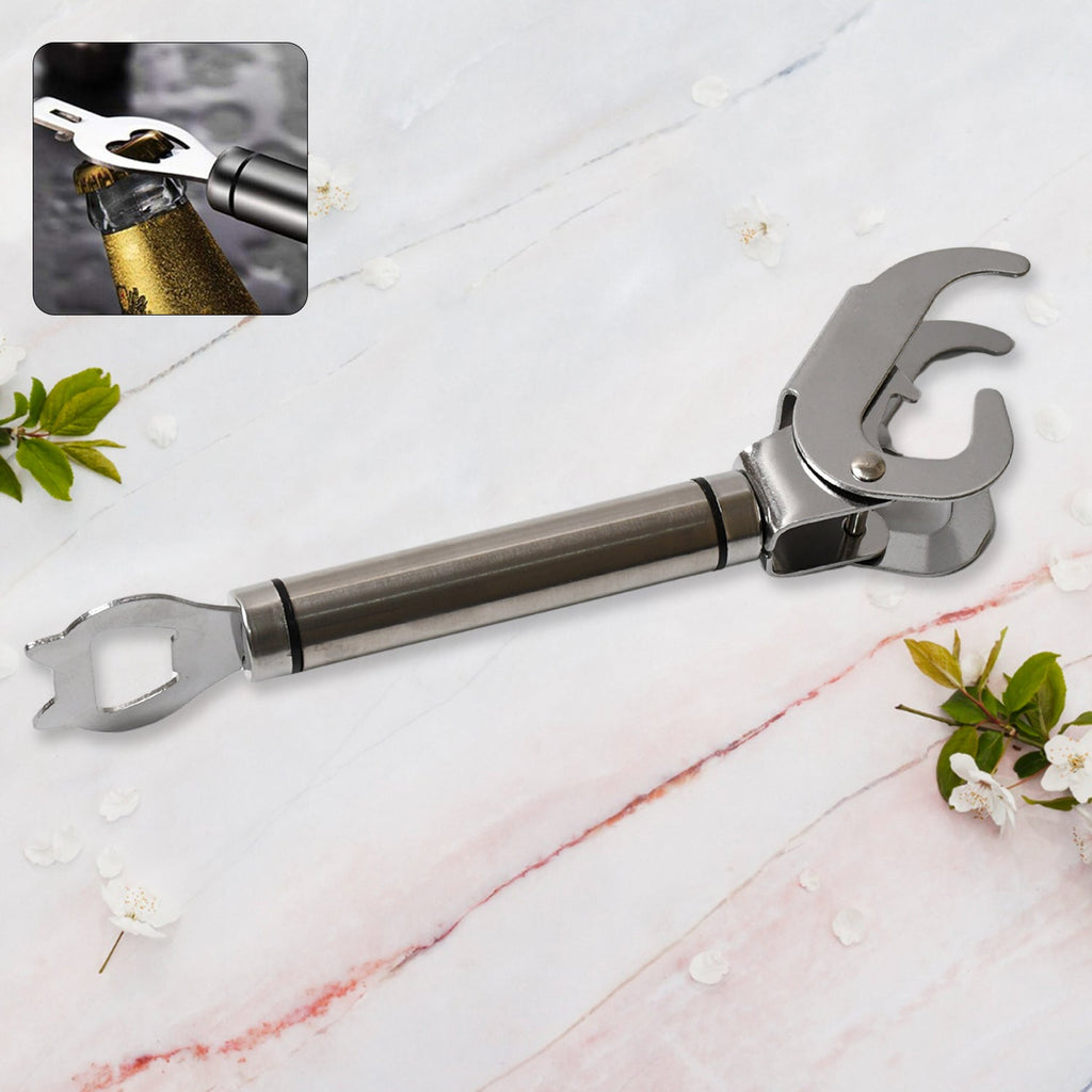 The sleek design of the stainless steel hot bowl holder, showcasing its comfortable handle.