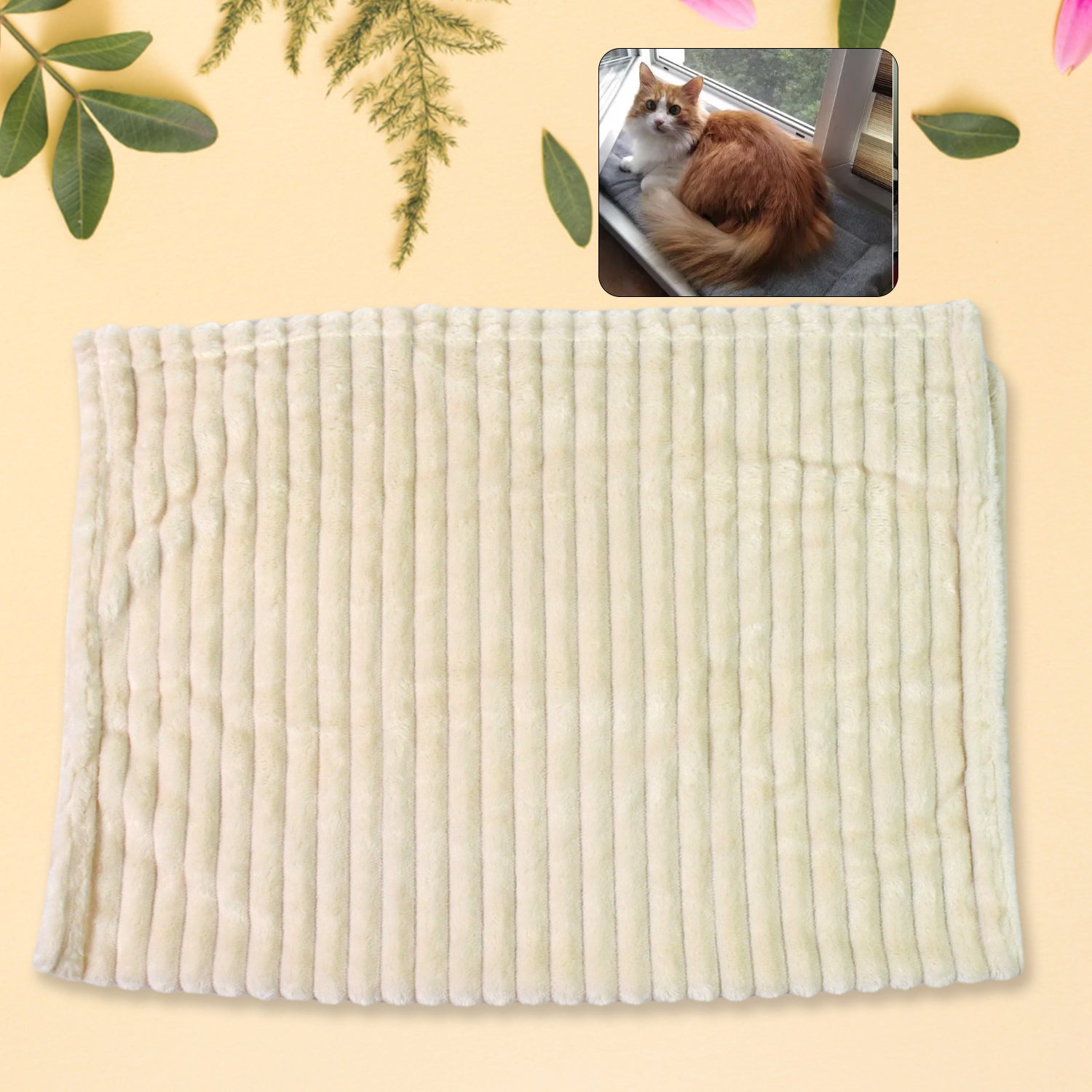 Soft pet cat and dog blanket in mixed color design by Waggy Tales