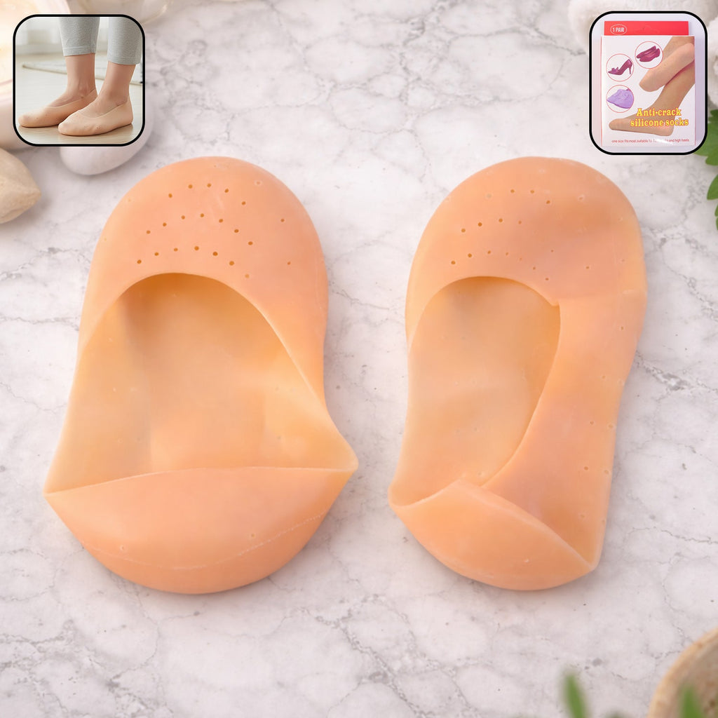 Gel socks designed for effective heel care and dryness relief