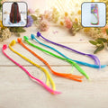 Colourful clip-in braided hair extension streaks for girls and kids