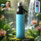 1100 ML diamond texture sports water bottle with secure cap and carry strap