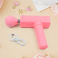 Velvet Wellness Massage Gun for deep muscle relief, highlighting its USB charging port.