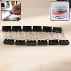 Set of 51 mm large binder clips for strong paper grip