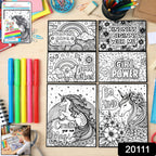 Complete view of Creative Kids Colouring & Activity Poster Set with 11 inspiring sheets