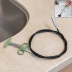 Flexible 157 cm spring drain cleaning tool with ergonomic grip