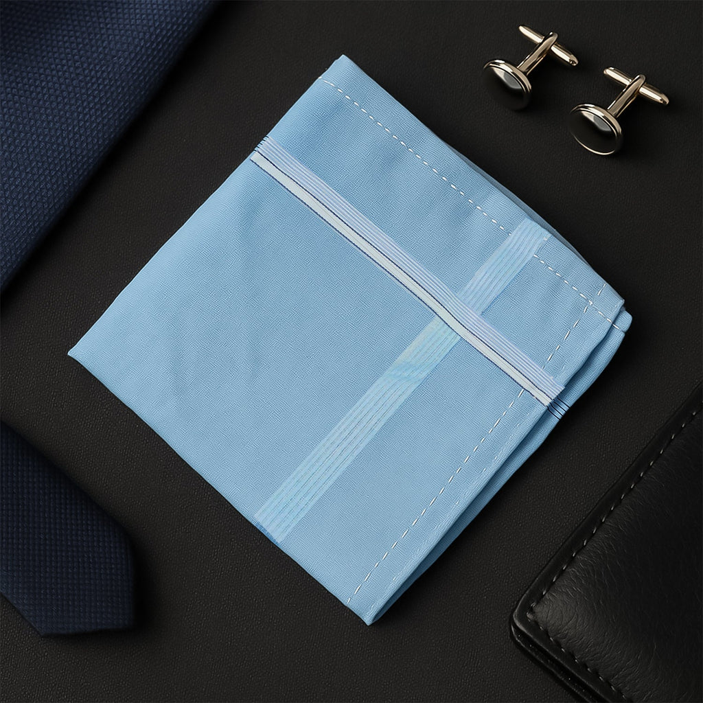 Close-up of soft touch men's cotton handkerchief