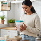Plastic food storage container with 1200 ML capacity for dry foods