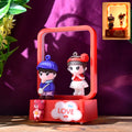 Love Couple LED figurine light emitting soft romantic glow on table