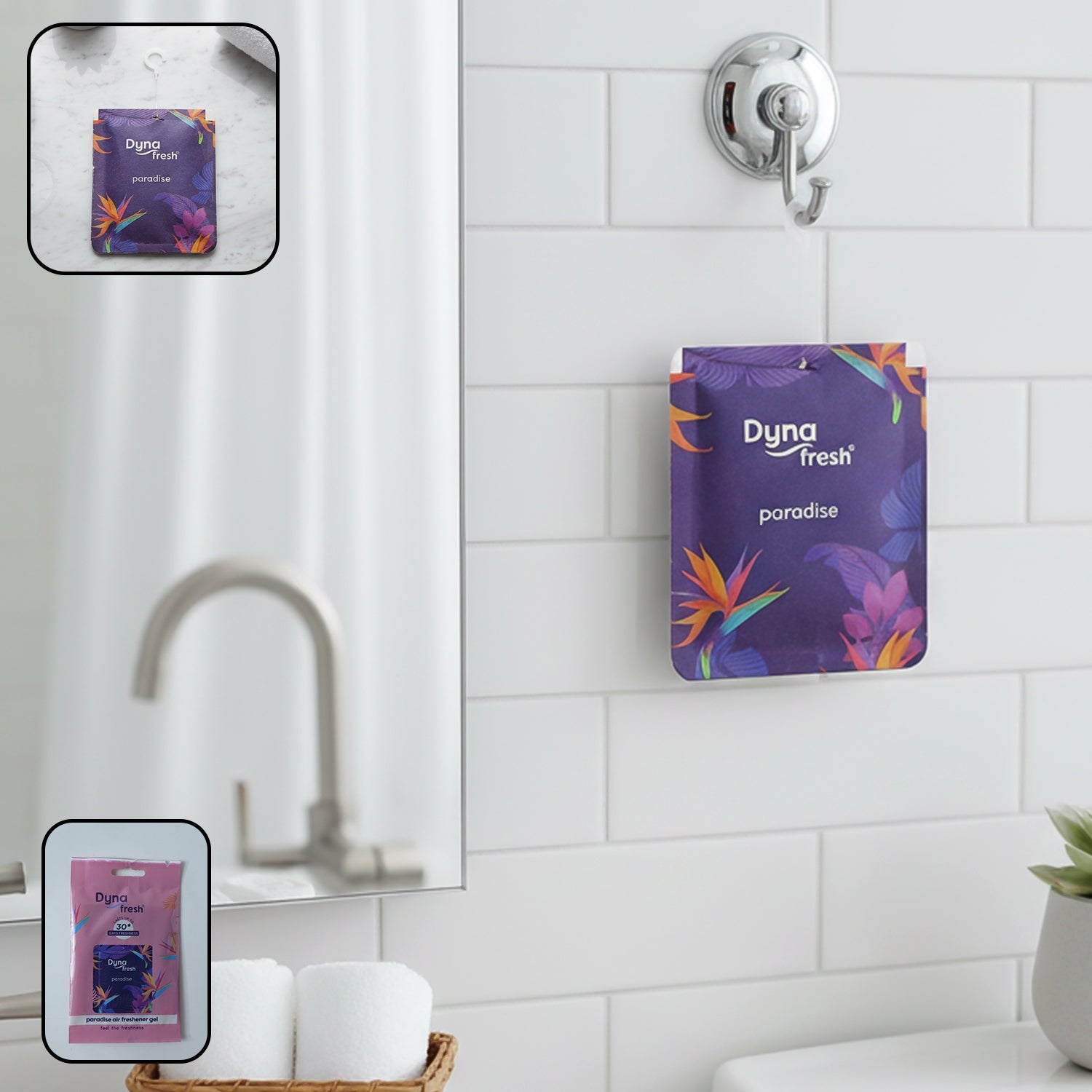 Paradise hanging air freshener gel 10gm with floral scent