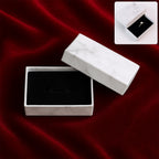 Marble Jewelry Gift Box showing premium marble finish hard exterior