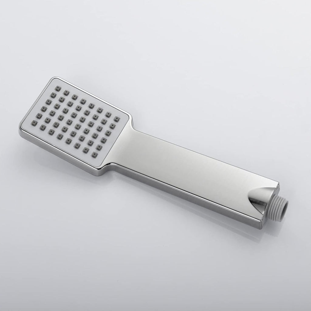Close-up of the multi-functional nozzle on the high pressure shower head.