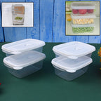 Freezer-safe BPA-free plastic food storage containers
