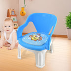 Durable plastic baby chair with soft cushion base for comfort