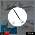 Ergonomic golf toilet brush with silicone bristles, ideal for deep cleaning.
