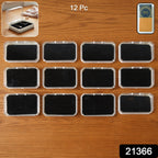 Open view showing compartments of 12-piece jewellery storage box set