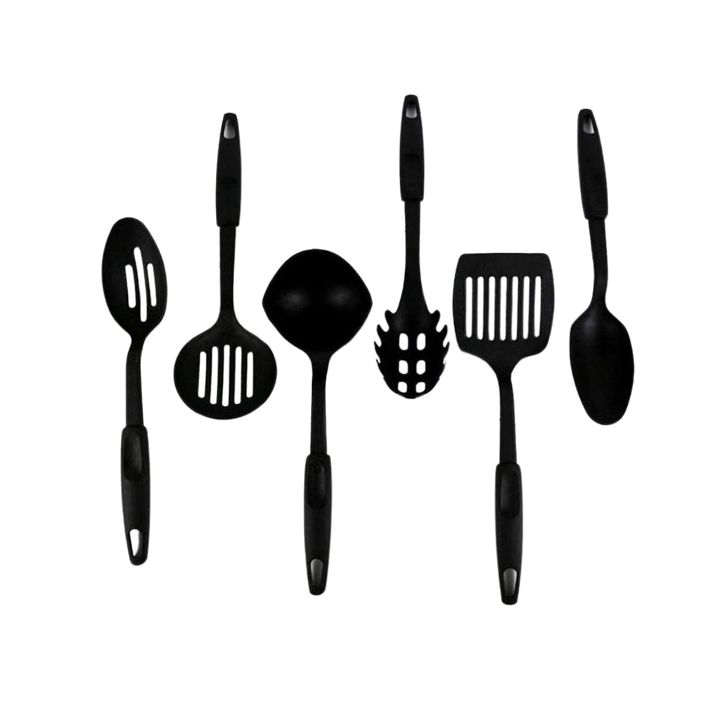 Lifestyle shot featuring the versatile non-stick cooking tools in use.