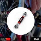 Ergonomic RaceVault multi-tool wrench demonstrating its 360-degree rotation feature.