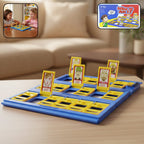 Who Am I guessing board game set with folding board and character flip cards