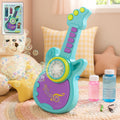Electric guitar-shaped bubble machine for kids with vibrant colors