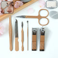7-in-1 premium manicure kit with compact grooming case
