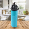 Plastic sports bottle insulated 1100Ml in assorted colors with handle