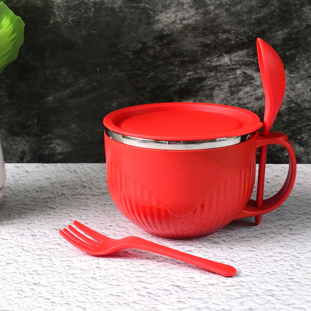 Supermom insulated soup bowl with handle and lid, 650 ml capacity