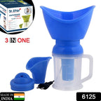 Compact 3 in 1 Steam Inhaler, perfect for nasal decongestion and respiratory health.