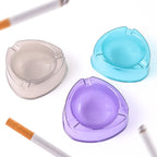 Oblivion transparent plastic ashtray in assorted vibrant colors