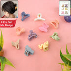 Child's hair adorned with a stylish and secure butterfly hair clip.