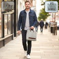 Sleek professional business carry bag with laptop and document compartments
