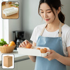 Plastic egg storage tray for refrigerator