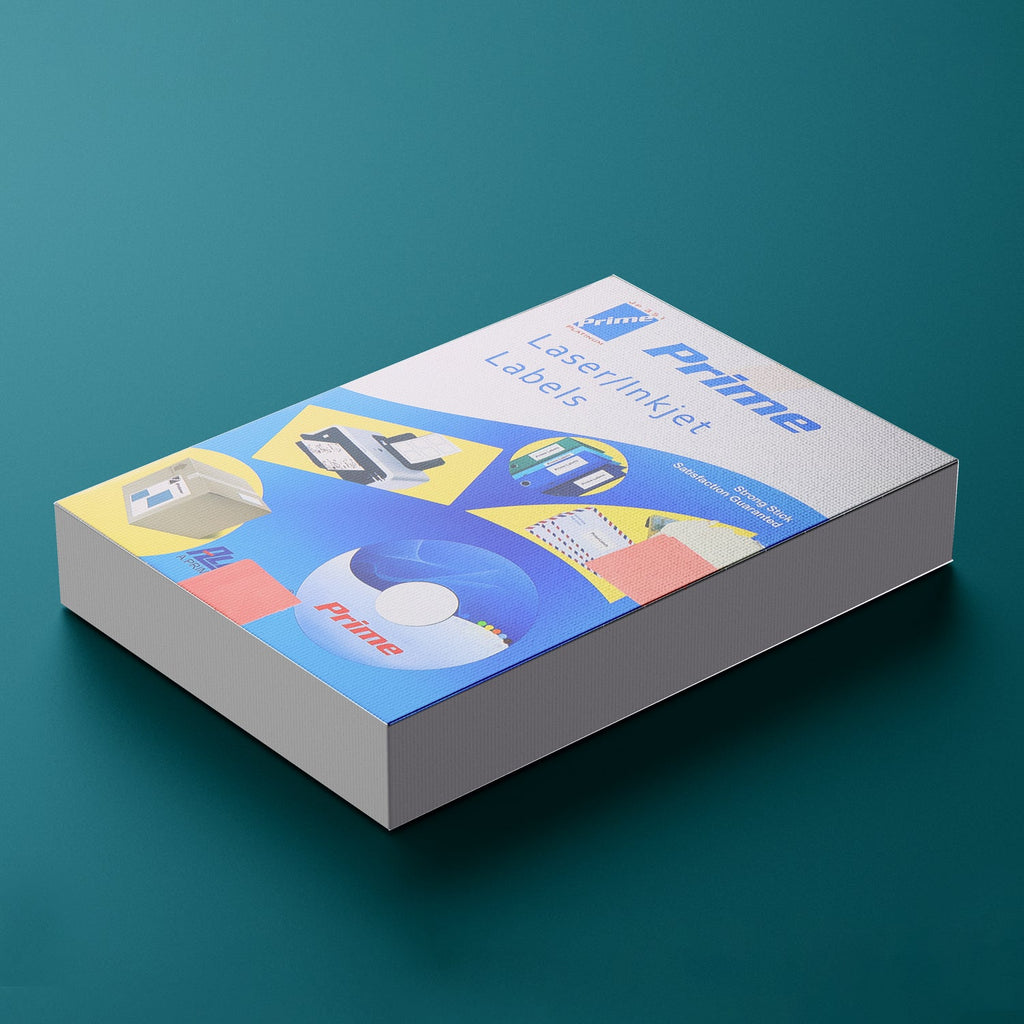 A4 self-adhesive printable label sheets for use with inkjet and laser printers