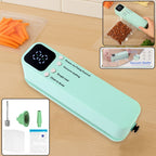 Rechargeable electric vacuum sealer machine with digital display for airtight food packing