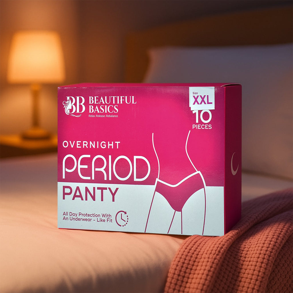 XXL Overnight period panty with 360 degrees leak protection for heavy flow